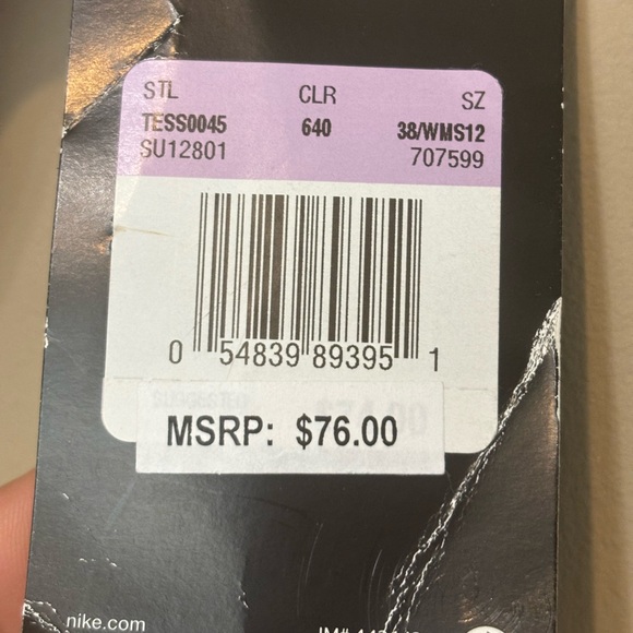 NIKE NWT Chlorine-Resistant Black One-Piece Bathing Suit - Picture 8 of 13